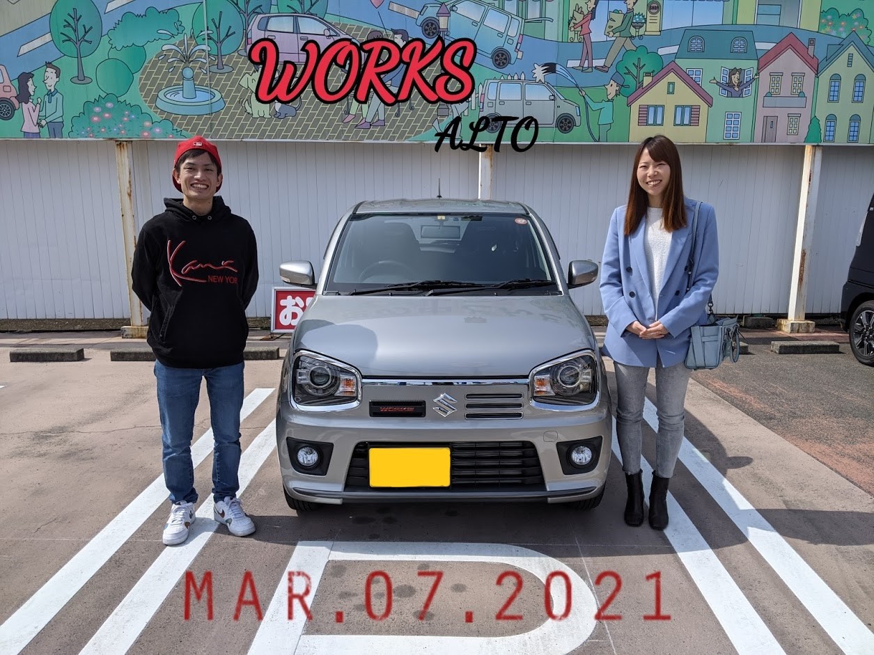 21 03 12 ワークスで走る喜び T様 ご納車おめでとうございます 納車ギャラリー お店ブログ 中央スズキ販売株式会社